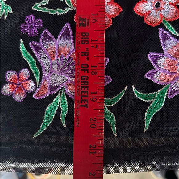 I.n.c. International Concepts Women Embroidered Mesh Top Colorful Size PP - Picture 9 of 10